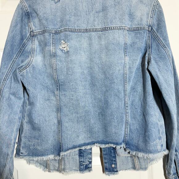 Blank NYC Distressed Denim Jacket, Women's Size M - Picture 8 of 8